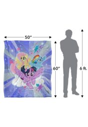 My Little Pony Starry Sky Silky Touch Super Soft Throw Blanket 152 X 127 cm in White - thumbnail 5
