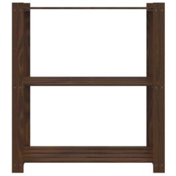 Berkfield Home 3-Tier Storage Rack Brown 80x38x90 cm Solid Wood Pine - Size: 80 x 38 x 90 cm - thumbnail 3