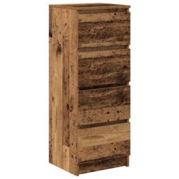 Berkfield Home Sideboard Old Wood 37.5x35x99 cm Engineered Wood in Brown - thumbnail 2