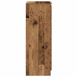 Berkfield Home Sideboard Old Wood 37.5x35x99 cm Engineered Wood in Brown - thumbnail 7