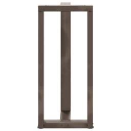 Berkfield Home Bar Table Legs T-Shaped¬†2 pcs Natural Steel 40x35x(90-91) cm Steel in Bronze - thumbnail 6