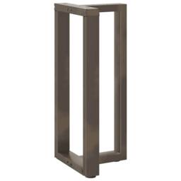 Berkfield Home Bar Table Legs T-Shaped¬†2 pcs Natural Steel 40x35x(90-91) cm Steel in Bronze - thumbnail 4