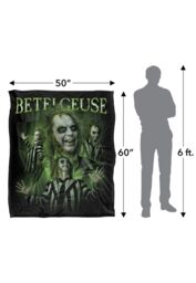 Warner Brothers Beetlejuice 50x60 Homage Silky Touch Super Soft Throw Blanket in White - thumbnail 5