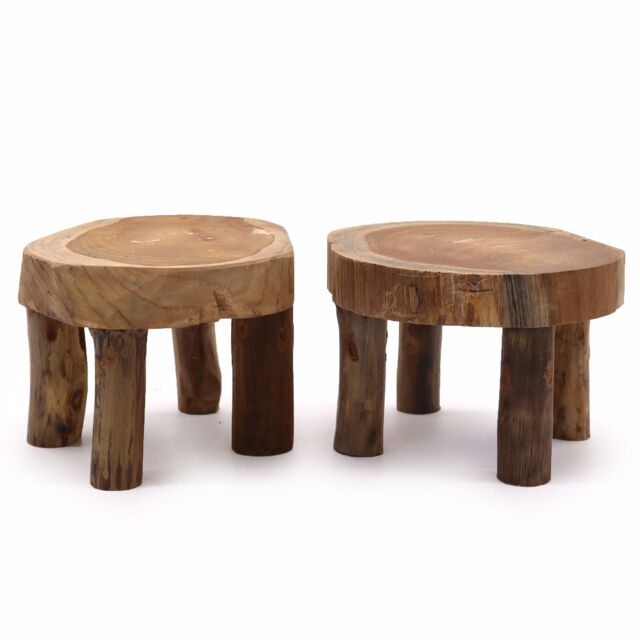 KDMD Med Teak Pad Display - 27x15cm - (Set of 2) in Brown - Size: 27x15 cm - image 1