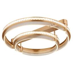 Netlighting Blondie Twin Ring Semi Ceiling Light Gold 2x LED Dimmable 2700-6000K - thumbnail 1