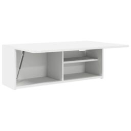 Berkfield Home Bathroom Wall Cabinet White 80x25x30 cm Engineered Wood - Size: 80 x 25 x 30 cm - thumbnail 5