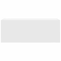 Berkfield Home Bathroom Wall Cabinet White 80x25x30 cm Engineered Wood - Size: 80 x 25 x 30 cm - thumbnail 6