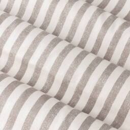 Yard Hebden Striped 100% Cotton Lined Eyelet Curtain Pair in Brown - Size: 117 cm width x 137 cm drop - thumbnail 6