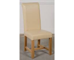 Thats Furniture Richmond 140-220cm Oak Extending Dining Table + 6 Washington Leather Chairs in Cream - thumbnail 6
