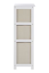 Orsina Nordic Style 3 Grey Fabric Drawers Cabinet, Compact Design Display Cabinet, Spacious Side Cabinet For Bedroom in Natural - thumbnail 3