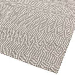 The Rug Shop UK Handmade Modern Wool Easy To Clean Stain-Resistant Rug in Silver - Size: 200 cm x 300 cm - thumbnail 2
