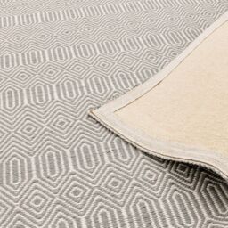 The Rug Shop UK Handmade Modern Wool Easy To Clean Stain-Resistant Rug in Silver - Size: 200 cm x 300 cm - thumbnail 5