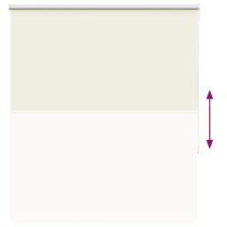 Berkfield Home Roller Blind Blackout Off-White 140x130 cm Fabric Width 136.6 cm Polyester in White - thumbnail 5