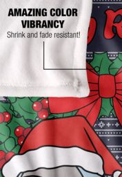 Warner Brothers Rick & Morty Blanket, 152x127 cm Merry Rickmas Ugly Christmas Sweater Silky Touch Super Soft Throw Blanket in White - thumbnail 4