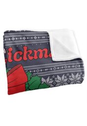 Warner Brothers Rick & Morty Blanket, 152x127 cm Merry Rickmas Ugly Christmas Sweater Silky Touch Super Soft Throw Blanket in White - thumbnail 3