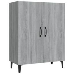 Berkfield Home Sideboard Grey Sonoma 70x34x90 cm Engineered Wood - Size: 70 x 34 x 90 cm - thumbnail 1