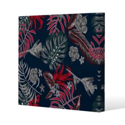 Benjamin Tate Design Leaves of Tropical Plants (Canvas Print) / 127 x 127 x 4cm in Natural - Size: 127 x 127 x 4 cm - thumbnail 1