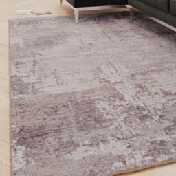 Kukoon Distressed Grey Soft Washable & Liquid Repellent Living Room Area Rug in Taupe - Size: 80 cm x 300 cm - thumbnail 6