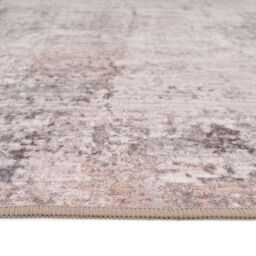 Kukoon Distressed Grey Soft Washable & Liquid Repellent Living Room Area Rug in Taupe - Size: 80 cm x 300 cm - thumbnail 8