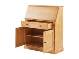 Vente-unique Secretary Desk - Pine & MDF - Light Natural Colour - CLEORE in Light Oak - thumbnail 8