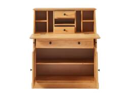 Vente-unique Secretary Desk - Pine & MDF - Light Natural Colour - CLEORE in Light Oak - thumbnail 9