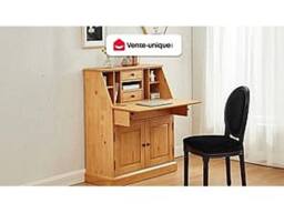 Vente-unique Secretary Desk - Pine & MDF - Light Natural Colour - CLEORE in Light Oak - thumbnail 4