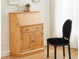Vente-unique Secretary Desk - Pine & MDF - Light Natural Colour - CLEORE in Light Oak - thumbnail 5