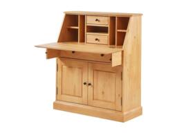 Vente-unique Secretary Desk - Pine & MDF - Light Natural Colour - CLEORE in Light Oak - thumbnail 7
