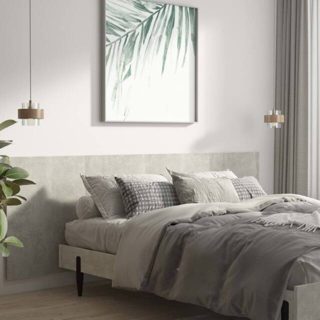 Berkfield Home Wall Headboard Concrete Grey 240x1.5x80 cm Engineered Wood - image 1