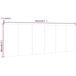 Berkfield Home Wall Headboard Concrete Grey 240x1.5x80 cm Engineered Wood - thumbnail 7