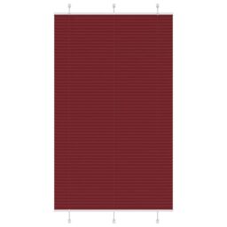 Berkfield Home Pleated Blind Bordeaux Red 120x200 cm Fabric Width 119.4 cm Polyester