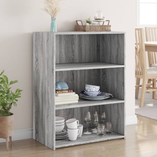 Berkfield Home Sideboard Grey Sonoma 70x41x93 cm Engineered Wood - Size: 70 x 41 x 93 cm - image 1