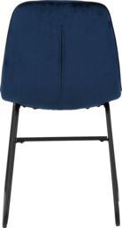 Seconique Athens Medium Oak Rectangular Dining Set with Lukas Chairs in Blue - thumbnail 7