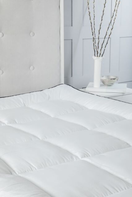Snug City 5cm Thick Microfibre Soft Touch 2 Inch Mattress Topper in White - Size: Super King - image 1