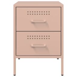 Berkfield Home Bedside Cabinet Pink 36x39x50.5 cm Steel - thumbnail 6