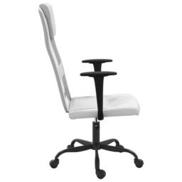 Berkfield Home Office Chair White Mesh Fabric & Faux Leather - thumbnail 4