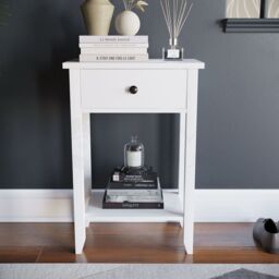 Home Discount Vida Designs Windsor Wooden Console Table Hallway with drawers in White - Size: Small - thumbnail 3