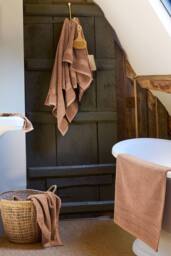 CHRISTY 'Serene' Soft Tone 100% Combed Cotton Towels in Light Brown - Size: Bath Sheet - thumbnail 2