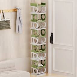 SPETLEK 10 Tier Shoe Rack Stand Storage Shelf Slim Tall Footwear Organiser