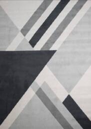 Celebrity Interiors Balletto 186B Beige/Anthra Rug in Grey - Size: 80 cm x 150 cm - thumbnail 4