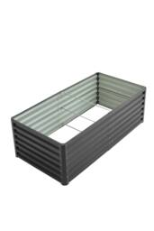 Living and Home Outdoor Metal Raised Garden Bed in Black - thumbnail 7