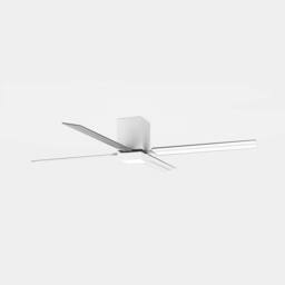Netlighting Zonda LED Ceiling Fan White Sandblasted WarmWhite 3000K in Black