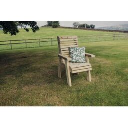 Churnet Valley Garden Furniture Ltd Single Chair - Wood - L69 x W69 x H105 cm in Brown - thumbnail 3