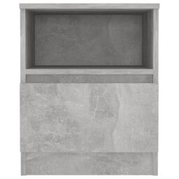 Berkfield Home Bed Cabinet Concrete Grey 40x40x50 cm Engineered Wood - Size: 40 x 40 x 50 cm - thumbnail 3