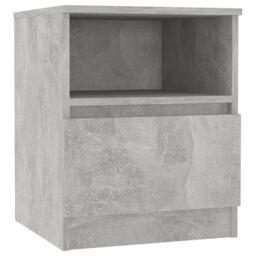 Berkfield Home Bed Cabinet Concrete Grey 40x40x50 cm Engineered Wood - Size: 40 x 40 x 50 cm - thumbnail 2