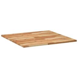 Berkfield Home Table Top Square 80x80x2 cm Solid Wood Acacia in Brown - Size: 80 x 80 x 2 cm - thumbnail 5