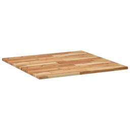 Berkfield Home Table Top Square 80x80x2 cm Solid Wood Acacia in Brown - Size: 80 x 80 x 2 cm - thumbnail 7