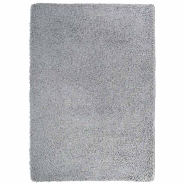 Berkfield Home Shaggy Rug High Pile NAVARRA Light Grey 240x340 cm Polyester - Size: Medium - image 1