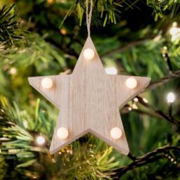 Lighting Collection Christmas Hanging Decoration Lights - 3pc Set in Grey - thumbnail 4