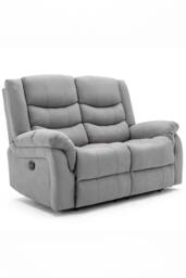 More4Homes Seattle Electric Recliner Fabric 1+2 Seater Sofa Set in Grey - thumbnail 2